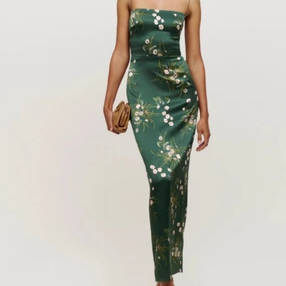 NWOT Reformation Frankie silk dress